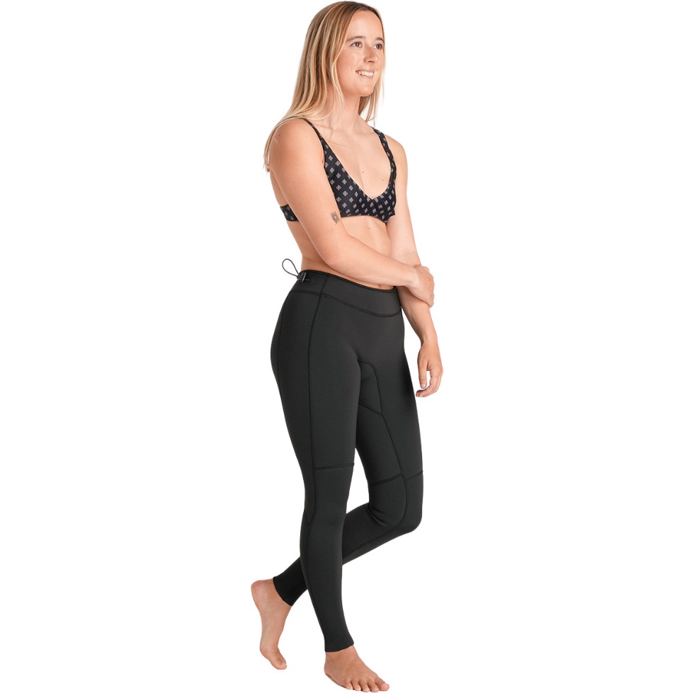 2026 C-Skins Femmes Nuwave Solace Lite 1.5mm Leggings C-NSOL15LE - Black / Black / Blanc